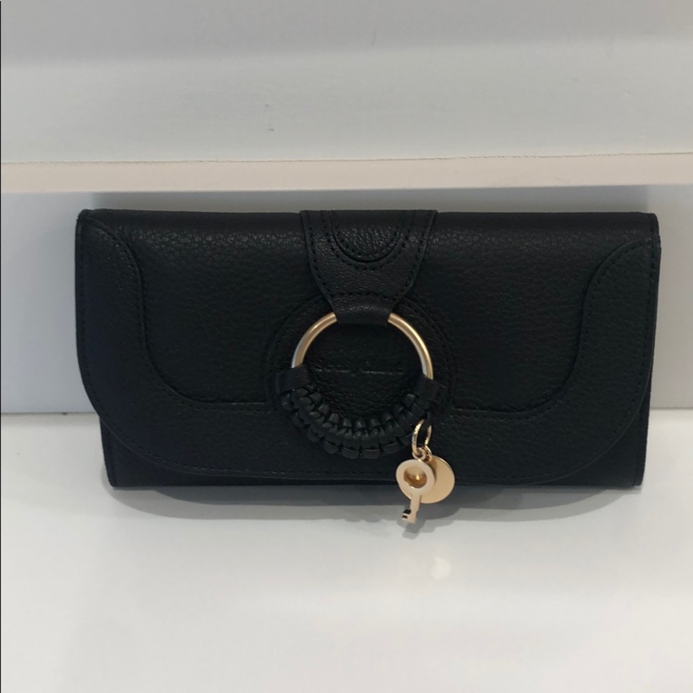 See by Chloe black leather wallet